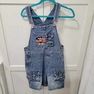 Disney America Sport Overall Shortalls   Vintage Size Medium